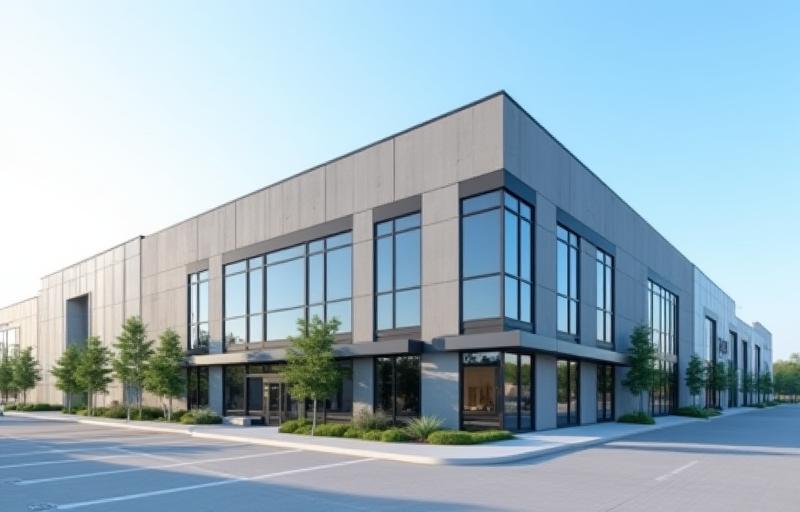Exterior view of Daehan Home Furnishings factory and headquarters building in Seoul.