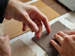 Image representing material selection for kitchen.